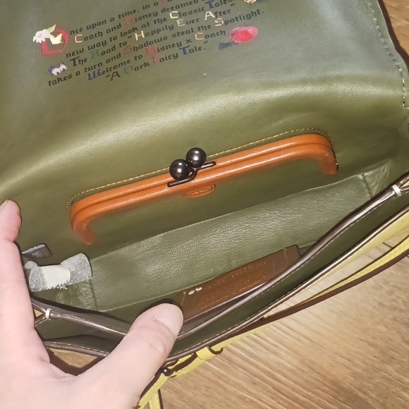 Coach X Snow White Crossbody Bag Yellow Color With Design - Picture 16 of 16